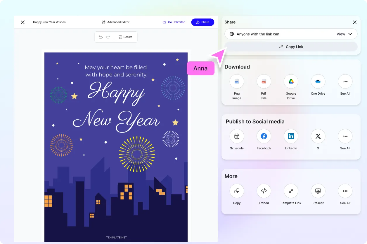 Free AI Happy New Year Wishes Generator, Free New Year Message Maker Online